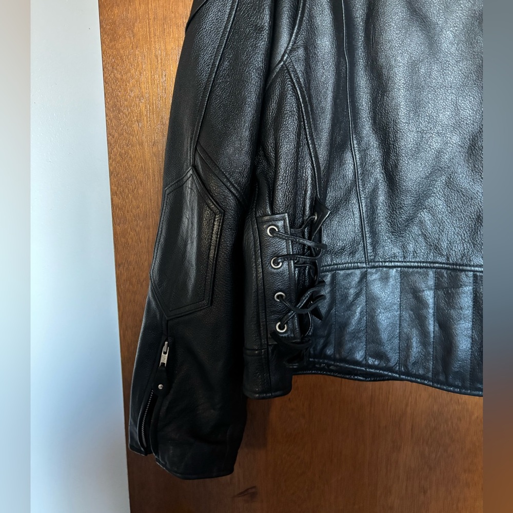 Men’sLeather Riding Jacket - Picture 6 of 7